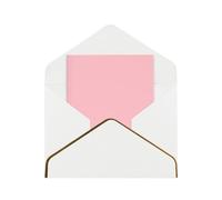 HCVXBSA Natural pink Blank Cards with Envelopes All Occasion Greeting, Premium Shimmery Note for Birthday, Christmas, Wedding, 4 x 6 inch White