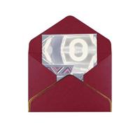 HCVXBSA Neon light ancient ruins Blank Cards with Envelopes All Occasion Greeting, Premium Shimmery Note for Birthday, Christmas, Wedding, 4 x 6 inch Dark Red