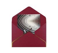 HCVXBSA Orbit distortion Blank Cards with Envelopes All Occasion Greeting, Premium Shimmery Note for Birthday, Christmas, Wedding, 4 x 6 inch