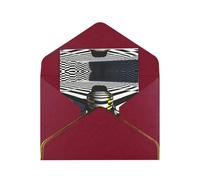 HCVXBSA Speed Racer The Videogame Blank Cards with Envelopes All Occasion Greeting, Premium Shimmery Note for Birthday, Christmas, Wedding, 4 x 6 inch Dark Red