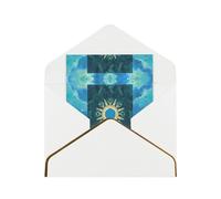 HCVXBSA Tarot Card Blank Cards with Envelopes All Occasion Greeting, Premium Shimmery Note for Birthday, Christmas, Wedding, 4 x 6 inch