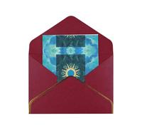 HCVXBSA Tarot Card Blank Cards with Envelopes All Occasion Greeting, Premium Shimmery Note for Birthday, Christmas, Wedding, 4 x 6 inch