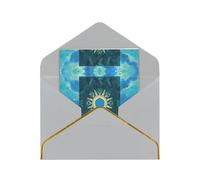 HCVXBSA Tarot Card Blank Cards with Envelopes All Occasion Greeting, Premium Shimmery Note for Birthday, Christmas, Wedding, 4 x 6 inch