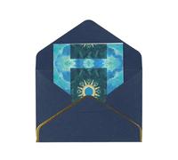 HCVXBSA Tarot Card Blank Cards with Envelopes All Occasion Greeting, Premium Shimmery Note for Birthday, Christmas, Wedding, 4 x 6 inch