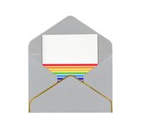 HCVXBSA The Jewish Flag Blank Cards with Envelopes All Occasion Greeting, Premium Shimmery Note for Birthday, Christmas, Wedding, 4 x 6 inch Light Grey