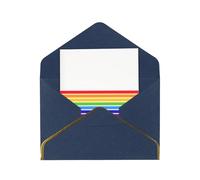 HCVXBSA The Jewish Flag Blank Cards with Envelopes All Occasion Greeting, Premium Shimmery Note for Birthday, Christmas, Wedding, 4 x 6 inch Blue