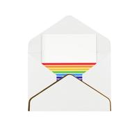 HCVXBSA The Jewish Flag Blank Cards with Envelopes All Occasion Greeting, Premium Shimmery Note for Birthday, Christmas, Wedding, 4 x 6 inch White