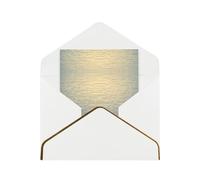 HCVXBSA The Lost Boat Blank Cards with Envelopes All Occasion Greeting, Premium Shimmery Note for Birthday, Christmas, Wedding, 4 x 6 inch White