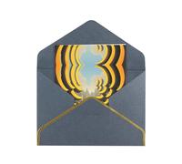 HCVXBSA The path leading to the sky Blank Cards with Envelopes All Occasion Greeting, Premium Shimmery Note for Birthday, Christmas, Wedding, 4 x 6 inch Black