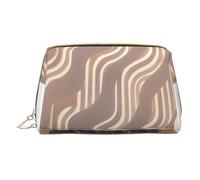 HCVXBSA Travel Makeup Bag Gift for Women, PVC Leather Cosmetic Bags, Toiletry Bag, Portable Wide Open Pouch, Travel Cosmetic Bag with Divider, White, One Size