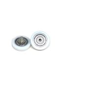HCVYQMMJ 2 Pieces 8x30x7mm Plastic Bearings with M6 Screws BS60830-7C1L8M6 30mm Diameter POM Bolt Roller Nylon Flat Guide Pulley(BS60830-7C1L8M6)