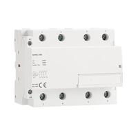 HCVYQMMJ 4Pole 100A Modular Contactor 4NO 2NO2NC 3NO1NC 220V 110V 24V Automatic Household Contactor 100A Din Rail Type 1Pcs(4P 100A 3NO1NC 230AC)