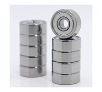 HCVYQMMJ 624ZZ ABEC-5 10PCS 4x13x5 mm Machine Miniature Deep Groove Ball Bearings for Wire Cutting 624-2Z Bearing 624 ZZ