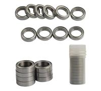 HCVYQMMJ Miniature 6700ZZ Iron Sealed Bearing Steel Metal Shielded Ball Thin Wall Roller 10 Pieces/lot 10x15x4 mm