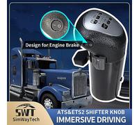 HCXLELD SimWayTech USB Truck Simulator Shifter Knob for ATS & ETS2 compatibled with Logitech G25 G27 G29 G920 G923 Thrustmaster TH8A Fanatec SQ Moza PXN or other DIY shifter