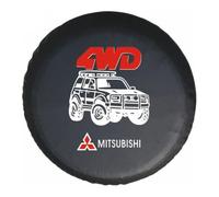 HCXYSZLB Car Spare Wheel Cover for Mitsubishi Galant 2007-2025,Spare Tyre Cover Waterproof Dustproof Protection Tire Covers PVC Wheel Protective Cover Wheel Tyre Exterior Accessories,18inch
