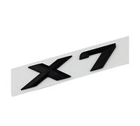HCZION 3D ABS Black Chrome Letters For Cars Rear Trunk Badge X7 Emblem Logo Car Sticker Fit For BMW X7 G07 X7 Fit For BMW Lettering Accessories Car Emblem Letters (Color : Glossy Black)