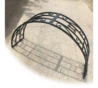 HCZION Garden Arch Wall Mounted Iron Window Arbor, Metal Door Trim Arch Trellis For Climbing Plant Rose Stand, Arch Arbor For Entrance Porches Balcony (Size : 200x40x100cm/6.5x1.3x3.3ft)