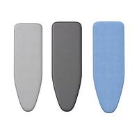 HCZION Iron Cover 90-120cm Replacement Ironing Board Cover Heavy Duty Ironing Board Cover And Pad, 100% Cotton, Heat-Reflective Iron Board Cover (Color : Grey, Size : 100X34cm)