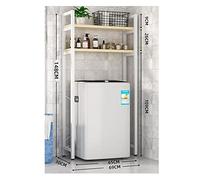 HCZKIUJY 2/3 Tier Rack Shelf Stand, Over Washing Machine Storage Rack Adjustable Bathroom Organization Space Saving for Bathroom Toilet Kitchen (Natural 69x30x168cm)