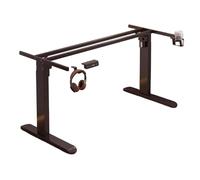 HCZKIUJY Adjustable Electric Standing Desk Frame with Dual Motors, Memory Function & Anti-Collision Protection, Computer Table Legs, White, 114x50x72-117cm (Negro 73x50x72)