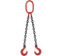 HCZKIUJY Alloy Steel Four-way Manganese Steel Lifting Chain Sling Heavy-duty Engine Hoisting （2 legs）