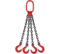 HCZKIUJY Alloy Steel Four-way Manganese Steel Lifting Chain Sling Heavy-duty Engine Hoisting （4 legs）
