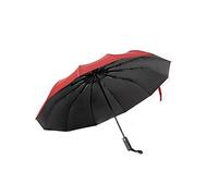 HCZKIUJY Automatic Umbrella 1Pcs 12 Ribs Automatic Open Rain Umbrella,Lightweight Small Compact Umbrellas For Sun Rain for Car Rain Outdoor Use Black, Blue, Red Umbrella (Red 42in x25in)