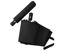 HCZKIUJY Automatic Umbrella 1Pcs Automatic Open Rain Umbrella Travel Folding Umbrella Lightweight Waterproof color：Black, Blue, Green, Pink, White, Dark Blue Umbrella (Black 37in x21in)