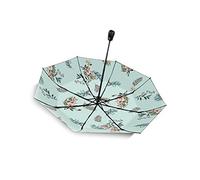 HCZKIUJY Automatic Umbrella 1Pcs Folding Umbrella,Auto Open/Close Windproof Rain Umbrella,8 Ribs,for Travel Lightweight Portable Parasol Outdoor Sun&Rain Umbrellas Umbrella (Green 39in x22in)