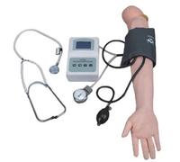 HCZKIUJY Blood Pressure Training Arm Simulator Model with LCD Displaying and Korotkoff Gap Sound for Nursing Skills Manikins Blood Pressure Arm Model Simulator