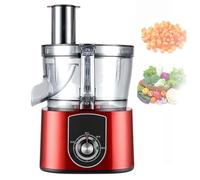 HCZKIUJY Commercial Vegetable Dicer Adjustable Vegetable Slicer Electric Vegetable Slicer, Electric Vegetable Dicer, Commercial Vegetable Chopper, Onion and Potato Slicer, Food Process(Red)