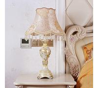 HCZKIUJY Contemporary Table Lamp with White Drum Shade 22.4" Bedside Lamp for Bedroom Living Room Office Resin Farmhouse Desk Lamp Retro Reading Lamp