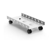 HCZKIUJY CPU Holder Desktop Computer CPU Host Bracket Mobile Belt Wheel Heightened Storage Chassis Base Host Drag Tray Pulley Shelf Computer Stand (A Small)