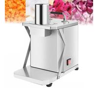 HCZKIUJY Electric Slicing Machine Electric Vegetable Slicer Electric Vegetable Slicer, Commercial Vegetable Chopper, Potato, Onion, Carrots, Cube, Dicer, Vegetable for Commercial Home (12mm)
