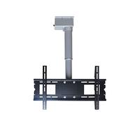 HCZKIUJY Electric TV Ceiling Mount Brack - Adjustable Tilt TV Ceiling Lift, with Remote Control Motorized TV Stand, for 26-70 Inch Big Screen TV, Supports Up to 70kg(60cm)