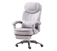 HCZKIUJY Home Work Chair Halter Reclining Leather Office Chair - Modern Executive Adjustable Rolling Swivel Chair rest with Retractable Footrest (C One Size)