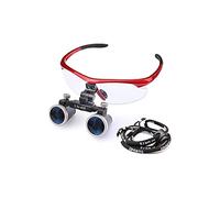 HCZKIUJY Magnifying Glass,Dental Loupes, Head MountLighted Dental Surgical Loupe 2.5X/3.5X Magnification Binocular Dental Loupe Surgery Surgical for Dentist,2.5X for Hobbies,Reading,Jewelry