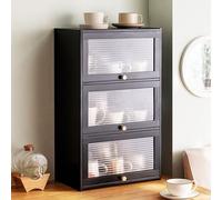 HCZKIUJY Multilayered Storage Cabinet Sideboard with Large Capacity Display Case for Kitchen Dining Living Room (42 * 25 * 70cm)