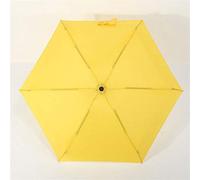 HCZKIUJY Parasol Fashion Folding Umbrella Rain Anti-UV Waterproof Portable Travel Parasol Women Gift Mini Pocket Girls Umbrella (Yellow)