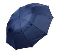 HCZKIUJY Parasol Men Large Folding Sunny Double Layer Parasol Windproof Quality Umbrella Travel Parasol Umbrella (Navy blue)