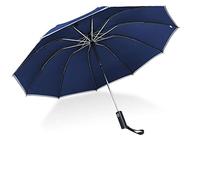 HCZKIUJY Parasol Rain Reflective Folding Automatic Umbrella Protection Sun Men For Parasol Women Umbrella Business Large Umbrella (Onecolor)