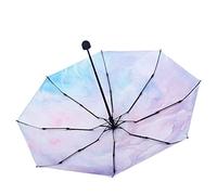 HCZKIUJY Parasol Small Five-fold Umbrella Sunscreen Sun Umbrella Folding Umbrella Umbrella (Onecolor)