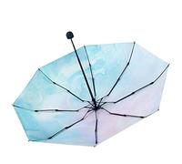HCZKIUJY Parasol Small Five-fold Umbrella Sunscreen Sun Umbrella Folding Umbrella Umbrella (Star Dreams)