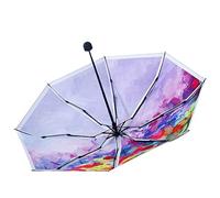HCZKIUJY Parasol Small Five-fold Umbrella Sunscreen Sun Umbrella Folding Umbrella Umbrella (Sweet)