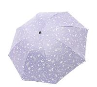 HCZKIUJY Parasol Umbrella Outdoor Male And Female Sunscreen Sunscreen Protection Sunny Umbrella Folding Triple Fold Umbrella Umbrella (Purple)
