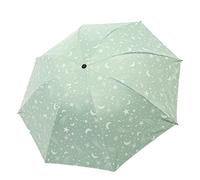 HCZKIUJY Parasol Umbrella Outdoor Male And Female Sunscreen Sunscreen Protection Sunny Umbrella Folding Triple Fold Umbrella Umbrella (Green)