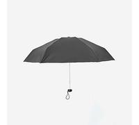 HCZKIUJY Parasol Umbrella Rain&Wind Umbrellas Sun Protection with Black Glue Anti UV Coating Travel Folding Umbrella Umbrella (Black)