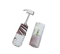 HCZKIUJY Parasol Windproof Anti Folding Umbrella Little Prince Umbrella Mini Pocket Umbrellas Black Coating Girl Small Umbrellas Protable Umbrella (PrinceLight Green)