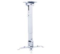 HCZKIUJY Projector Mount Projector Stand Thickened Square Tube 39.37" Hanger Office Project Telescopic Projector Ceiling for Home Office Meetings Adjustable Stand (White )